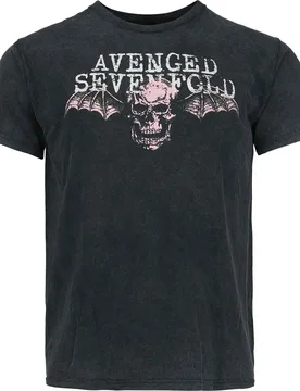 T-Shirt - Skeleton Tour - S bis XXL - für Männer - Größe S - schwarz - Lizenziertes Merchandise! - Männer - male - Avenged Sevenfold - FashionsVida