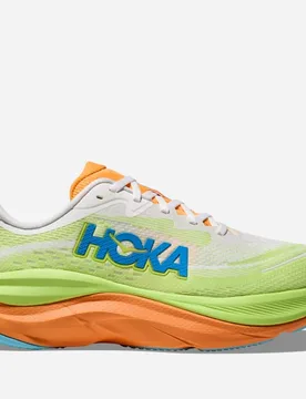 Women's Skyflow Road Running Shoes in Frost/Solar Flare, Size 9 - HOKA - FashionsVida