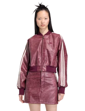 Pleather Jacket Damen Jacken - Rot - Größe XXS (26-28) - Baumwoll-Canvas Red XXS (26-28) - Adidas - FashionsVida