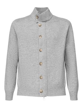Giacca cardigan in misto lana