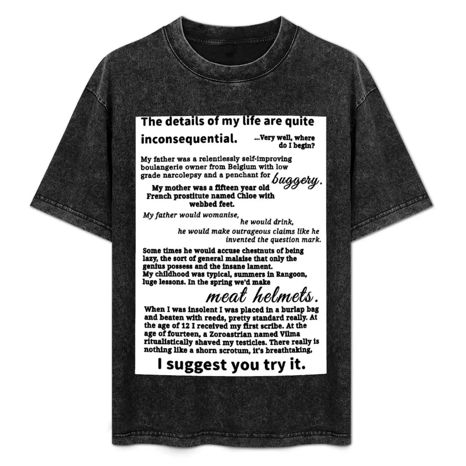 Dr Evil Childhood Speech Austin Powers T-Shirt Worker Basic Short Sleeve Tee - Aliexpress - FashionsVida
