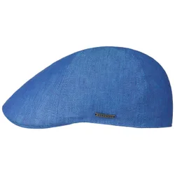 Texas Descott Linen Flat Cap by - blue - Herren - Size: 55 cm