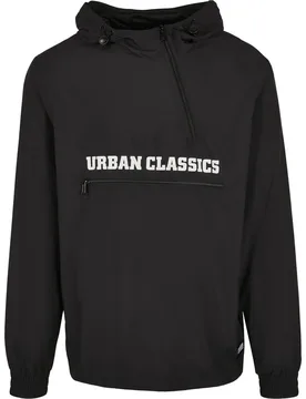 Commuter Pull Over Jacket Black L Men - Urban classics - FashionsVida