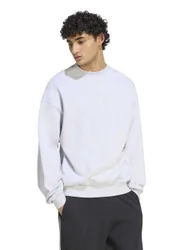 Pure Cotton Crew Neck Sweatshirt Light Grey male