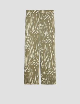 Pantalone in doppio raso donna verde