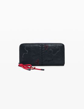 Grand porte-monnaie Mickey Mouse™, , PolyurÉThane, Noir, U