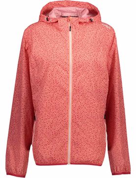 Woman jacket rain fix hood chubasquero mujer Rosa (42)