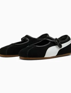 Tacklette Suede Womens Black/white Trainers - Size Uk 5 - Puma - FashionsVida