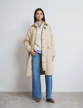 Parka larga de mujer de algodón - Brownie - FashionsVida