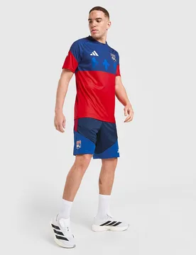 Olympique Lyon Tiro26 Training Shorts - Herren, Blau - male - Size: XS - Adidas - FashionsVida