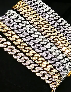 Punk Hip Hop Luxury 6/8mm Cubic Zirconia Necklace Jewelry Women's Double Row Cuban Chain Necklace, Perfect Gift Choice - Aliexpress - FashionsVida