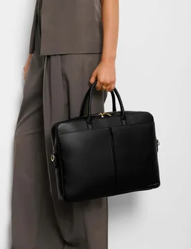 Faux Leather Laptop Bag Black female - Katie Loxton - FashionsVida