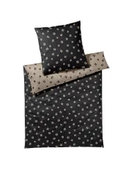 Ropa de cama de satén PAWS 70x90cm/140x200cm Negro negro