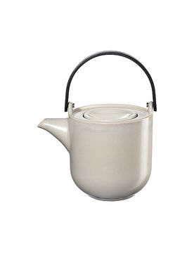Tetera con mango de madera COPPA 1,0l Tofu beige