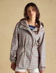 Waterproof Checked Packaway Raincoat Multi female