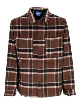 Camicia Manica Lunga Uomo Cervino Button Shirt Brown