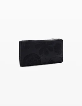 Porte-monnaie L brodé BLACK U female - Desigual - FashionsVida