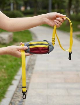Marsupio da passeggio per cane - giallo