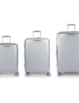 Valise à Roulettes Queens Spinner Tsa Expandable 224.2l 3 Unités Silver One Size unisex