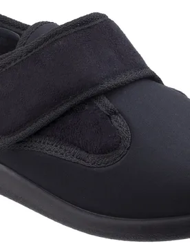 Unisex Frenchay Ladies Classic Slippers - Black - Size Uk 11 - GBS - FashionsVida