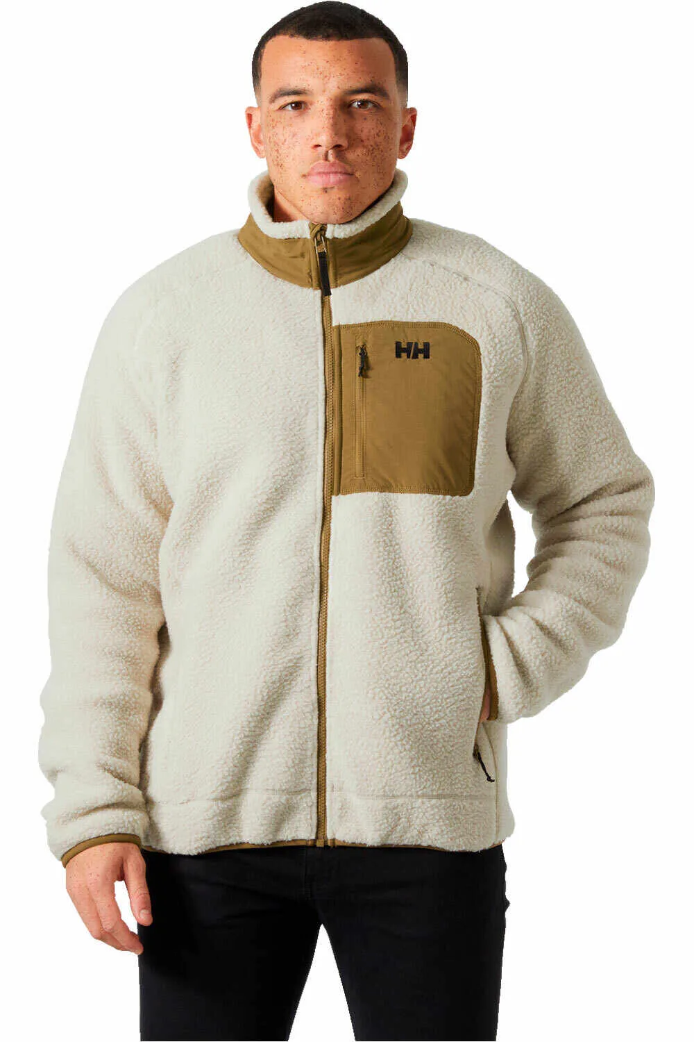 Panorama pile block forro polar hombre Beige (S) - Helly Hansen - FashionsVida