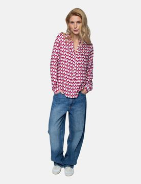 Damenbluse Easy Rot 40
