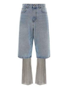 Jeans + leggings cristalli