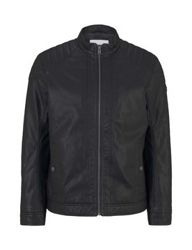 XXL fake leather jacket male