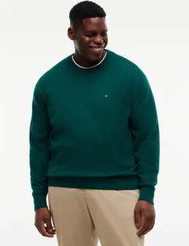 Jersey de hombre de cuello redondo liso tallas grandes - Tommy Hilfiger - FashionsVida