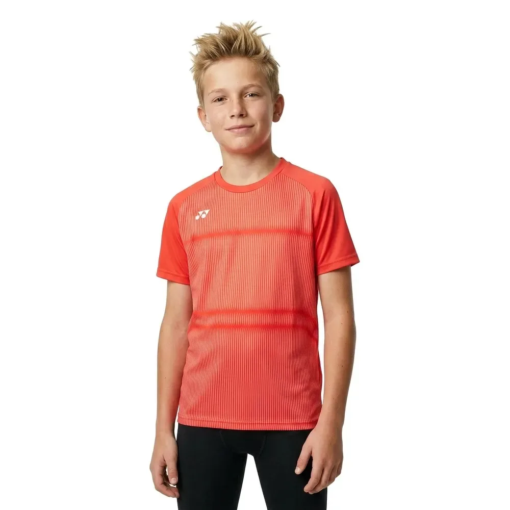 Short Sleeve T-shirt Cyber Orange 140 cm - Yonex - FashionsVida