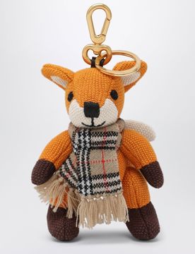 Women's Mini Fox Scarf Charm Keyring