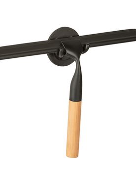 Turbo-Loc® Badezimmerwischer "Bambusa" aus Bambus und Edelstahl