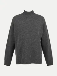 Strickpullover aus Woll-Seide-Mix Grau 38