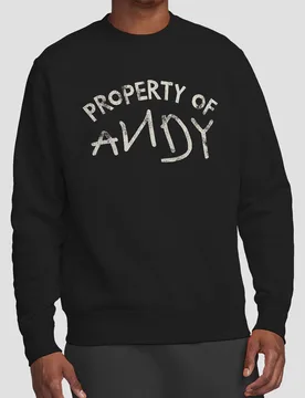 Toy Story Property Of Andy Sweatshirt, Black - Black - Size: XL - Disney - FashionsVida