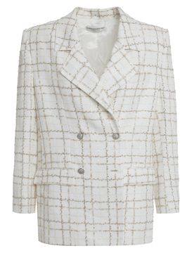 Double-breasted Tweed Blazer