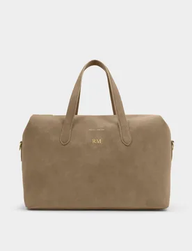 Personalised Suedette Weekend Bag Taupe female - Katie Loxton - FashionsVida
