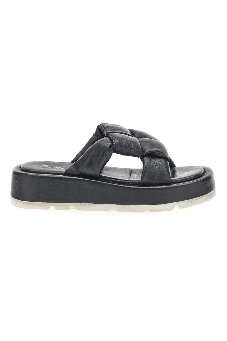 Ciabatte Flatform 3780 Nere 37 - GRAZIE - FashionsVida