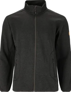 Sampton Melange Fleece Herren Jacke, schwarz S