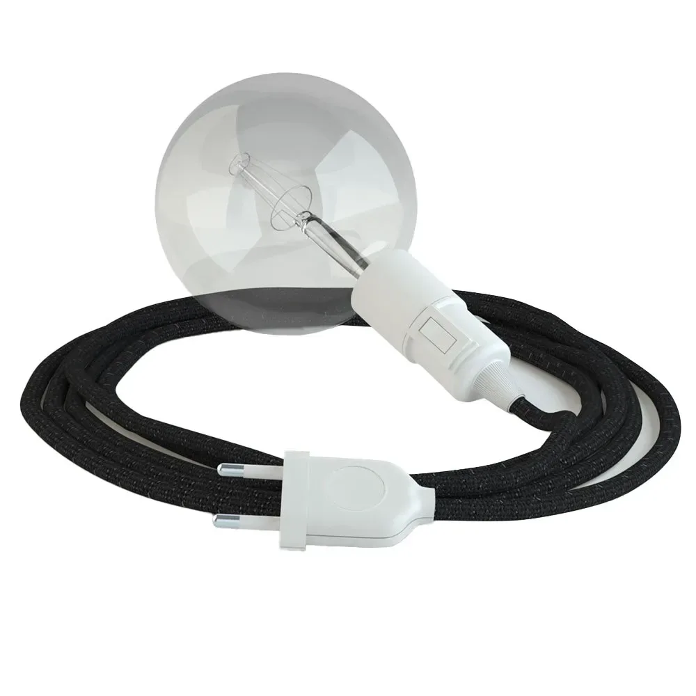 Cables Suspension Luminaire Rl04 5 M Black / White One Size - Creative - FashionsVida