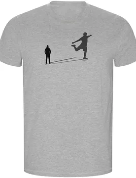 T-shirt à Manches Courtes Shadow Football Eco Heather Grey S