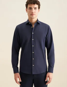Regular Casual Hemd Uni Blau 47 - Seidensticker.com - FashionsVida