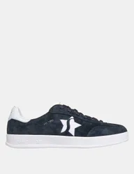 Academy Court Charm Leather Trainers Navy female