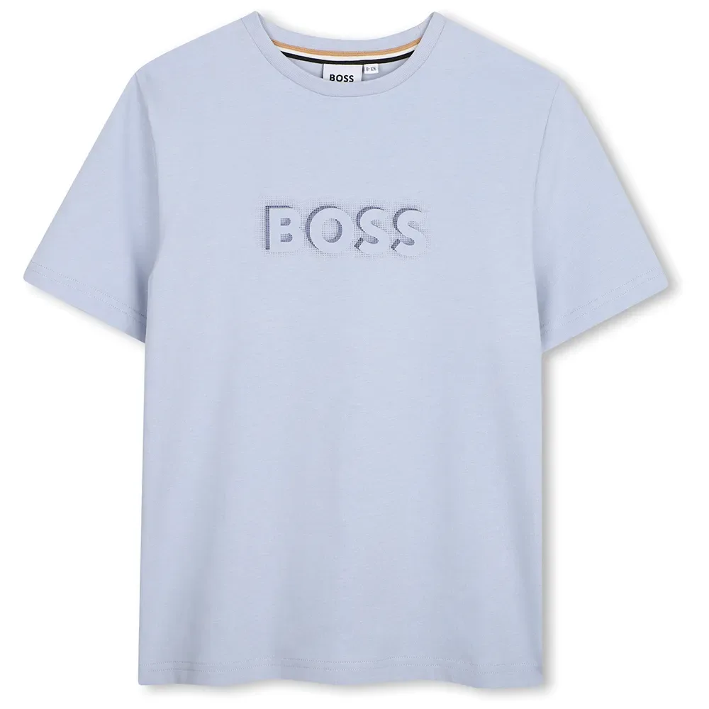 Maglietta A Maniche Corte J5305 Sky Blue 4 Anni - BOSS - FashionsVida