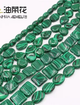 Green Round Oval Square Water Drop Twist Rice Malachite Loose Beads DIY 15inch Jewelry Making Accessory For Necklace Bracelet - Aliexpress - FashionsVida