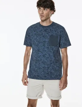 Street One T-Shirt mit Print male Blau