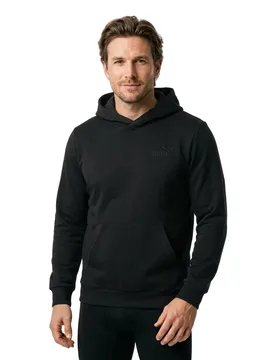 Felpa Con Cappuccio Ess Elevated Black L - Puma - FashionsVida