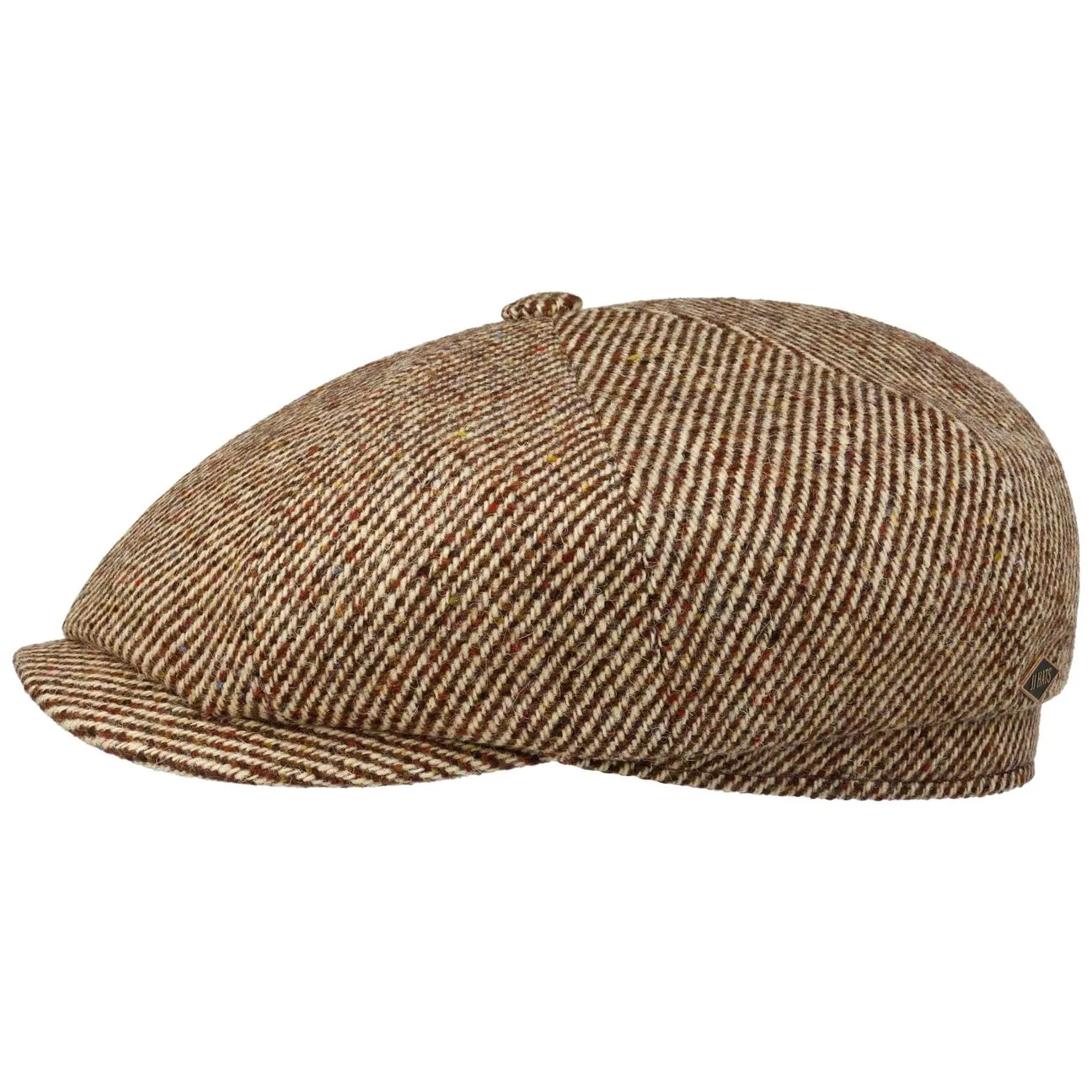 Panel Avondale Wool Flat Cap by - beige-brown - Herren - Size: 59 cm - JJ Hats - FashionsVida