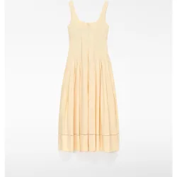 Vestido de tirantes con cintura entallada