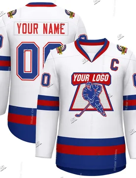 Custom Name Team Suits Gradient Graffiti Colorful Vintage Retro Breathable Pullover 3DPrint Casual V-Neck Hockey Jersey Shirts 7 - Aliexpress - FashionsVida