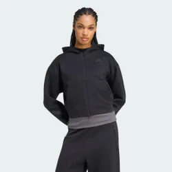 FELPA Z.N.E. CORTA CON ZIP INTEGRALE 2XS Black